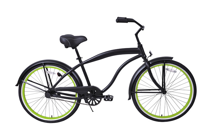 Lady Beach Cruiser-cykel introducerer detaljerne i langdistancecykling